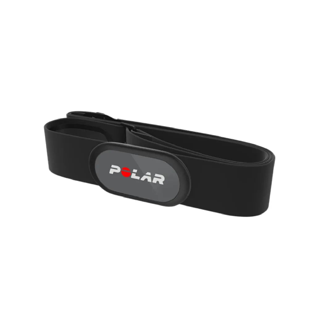 Wireless training sensor band and tracker module isolated on white background | Polar Philippines