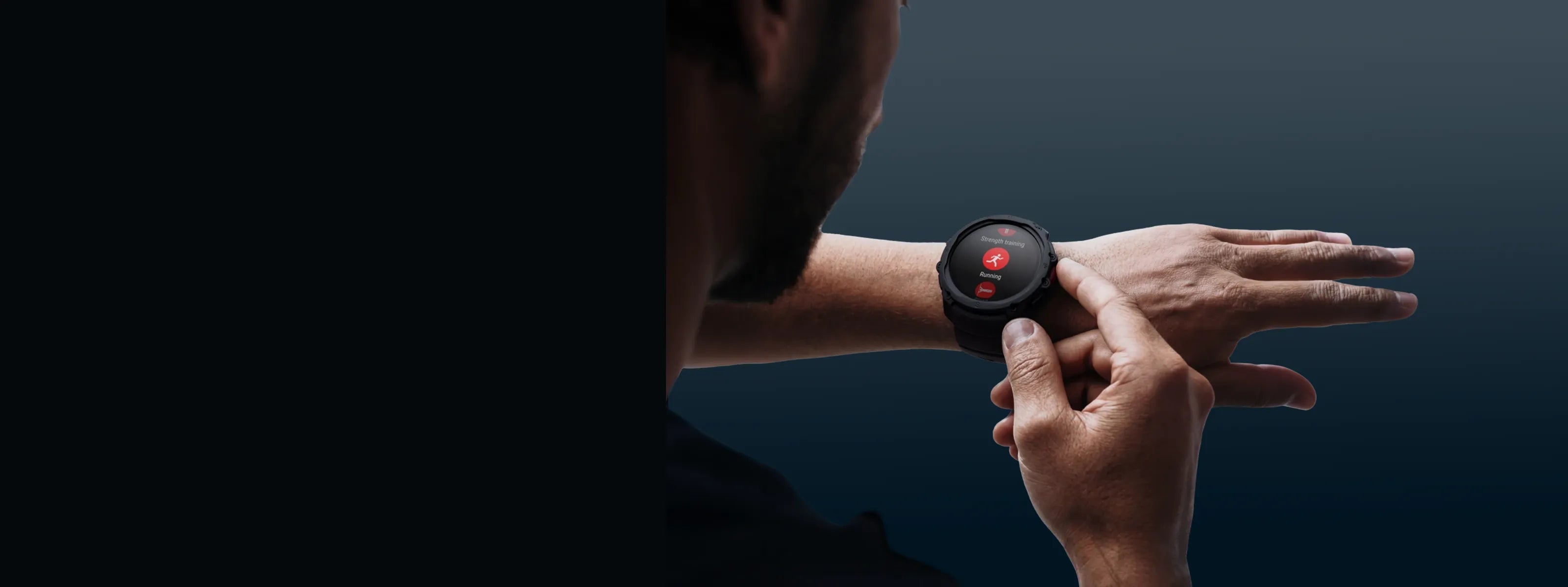 Man checking running smartwatch screen to monitor workout and fitness data | Polar Philippines