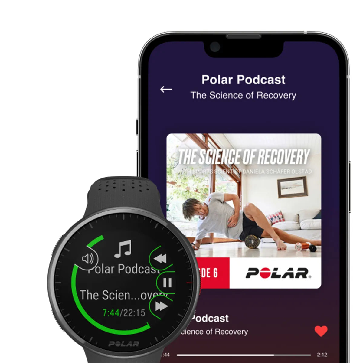 App showcasing The Science of Recovery podcast with user-friendly interface | Polar Philippines