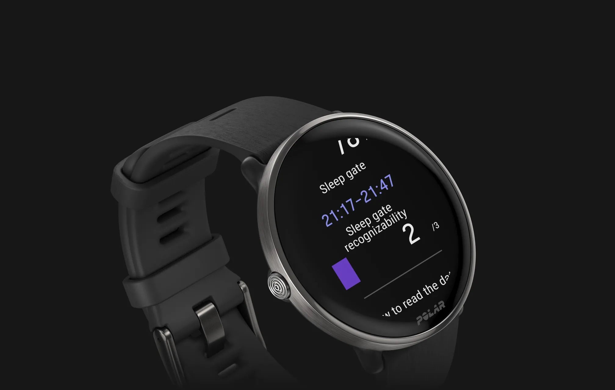 Smartwatch displaying Sleep Gate tracking and sleep readiness | Polar Philippines