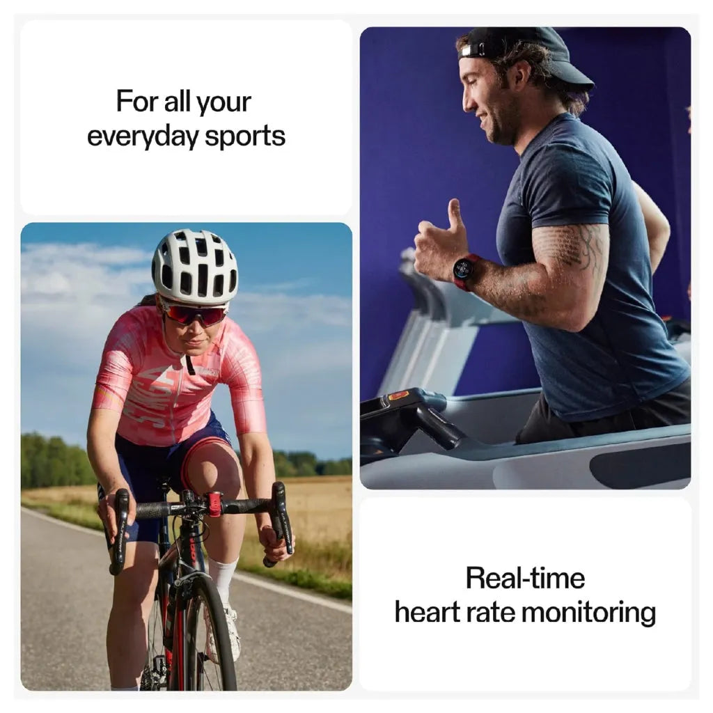 Product specification display highlighting connectivity options and active calorie burn | Polar Philippines