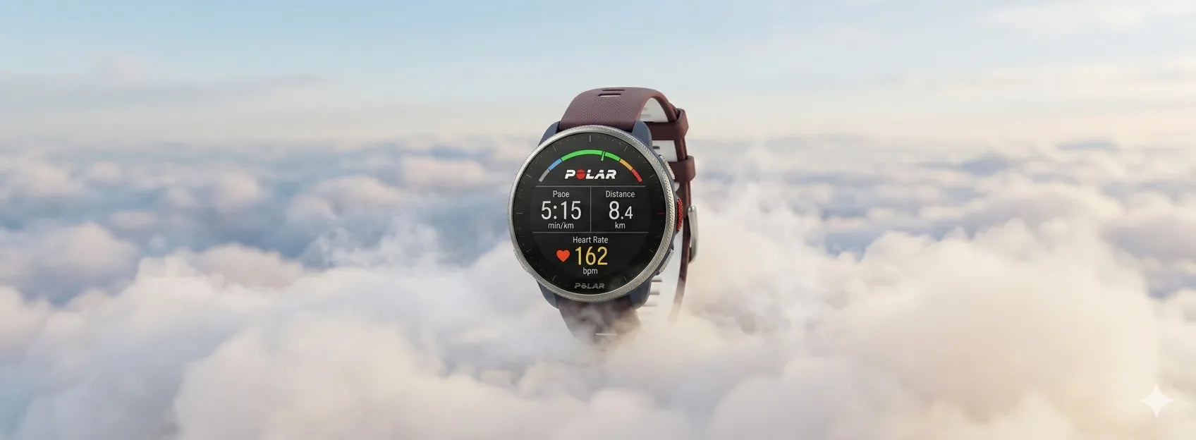 Advanced GPS sports watch displayed on a soft cloud-inspired background | Polar Philippines